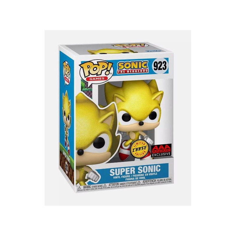 Funko Pop! Super Sonic 923 Chase *Detalle en Caja*