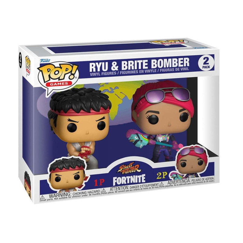 Funko Pop! Ryu & Brite Bomber 2 Pack