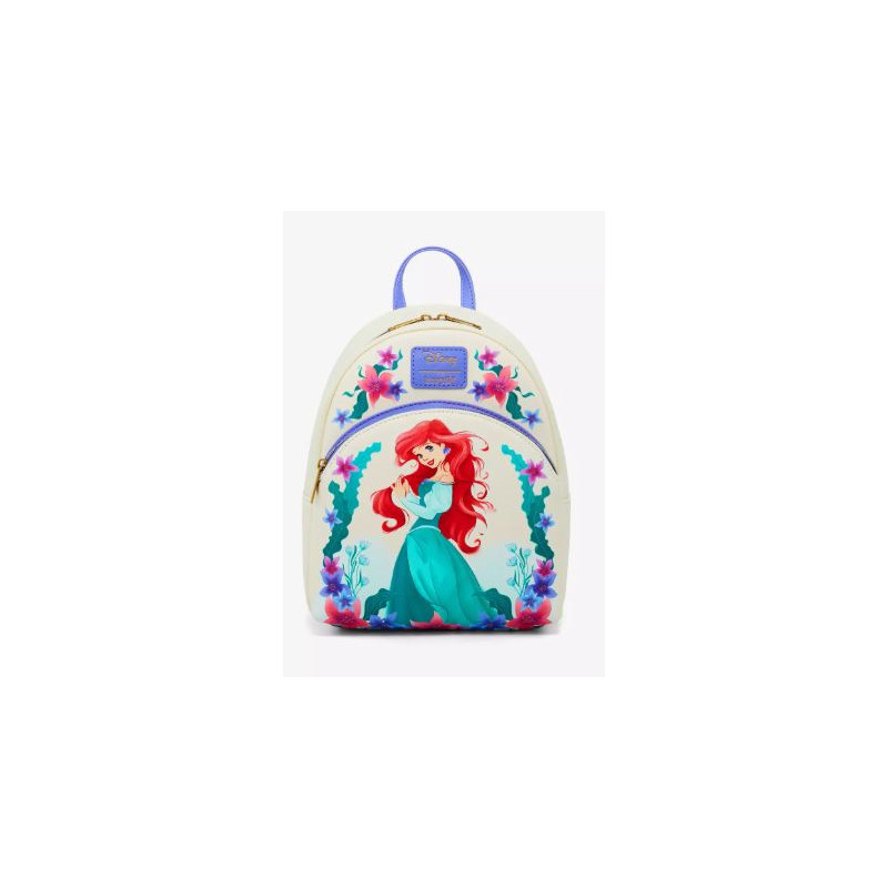 Loungefly Disney The Little Mermaid Ariel Sea Flowers Mini Backpack